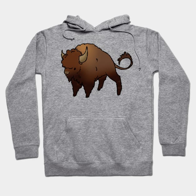 Joyous June Bison Hoodie by Tayleaf